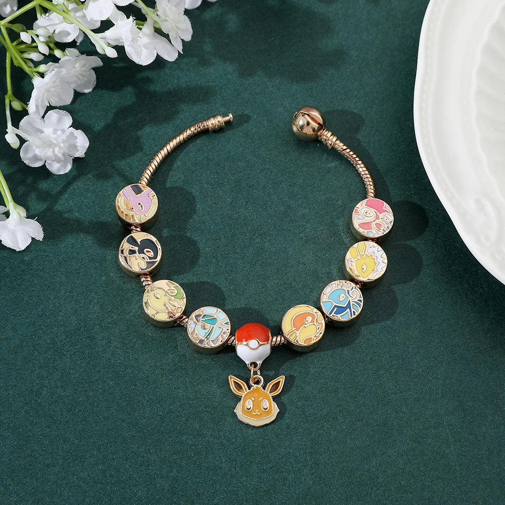 Pokemon Eevee Evolution Charm Bracelet