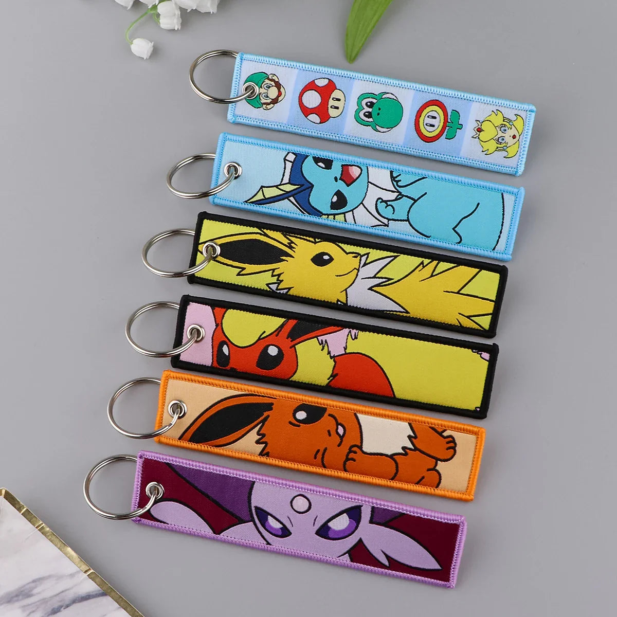 Pokémon Embroidered Keychains