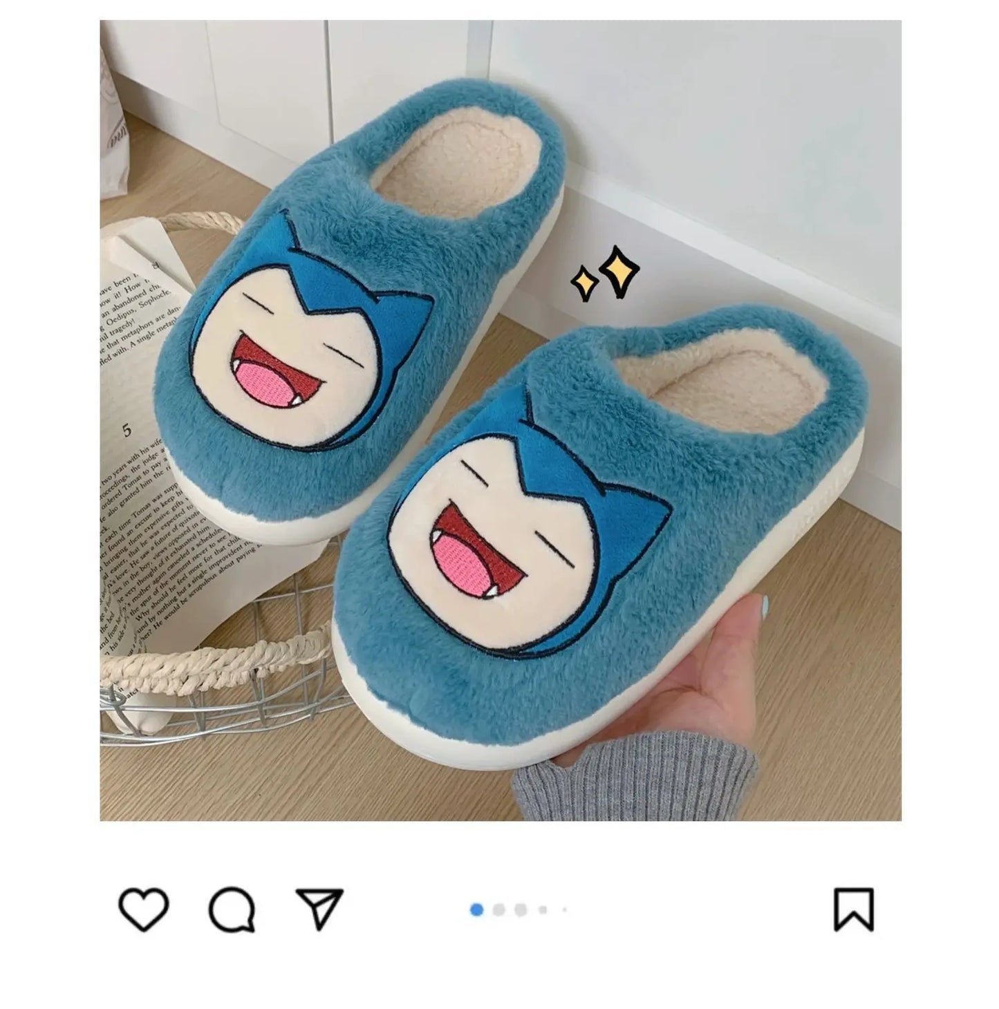 Cozy Pokémon Plush Slippers