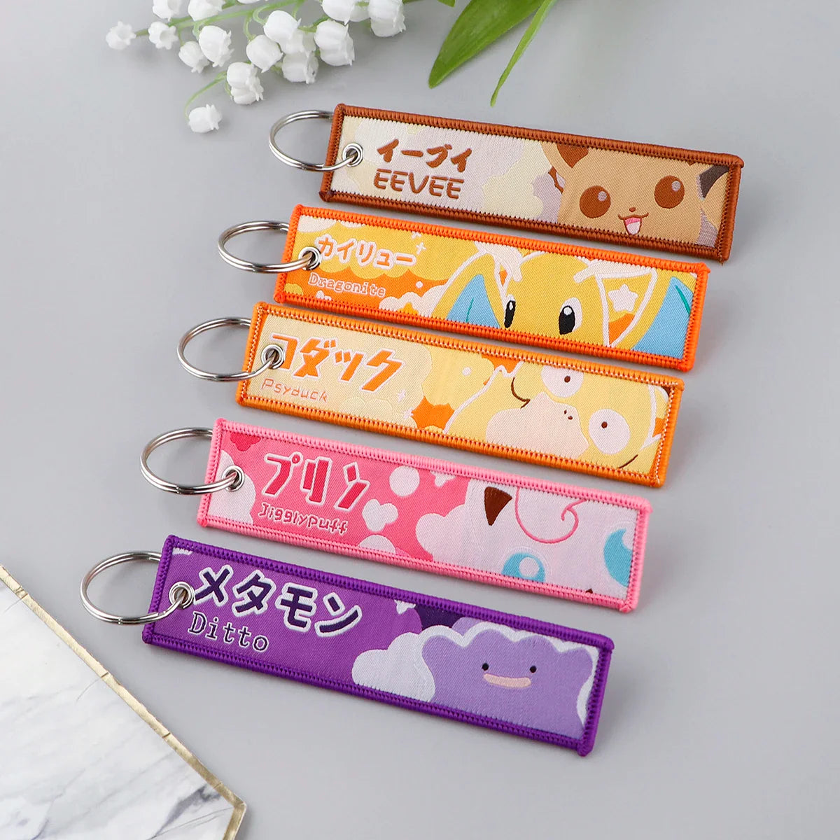 Pokémon Embroidered Keychains