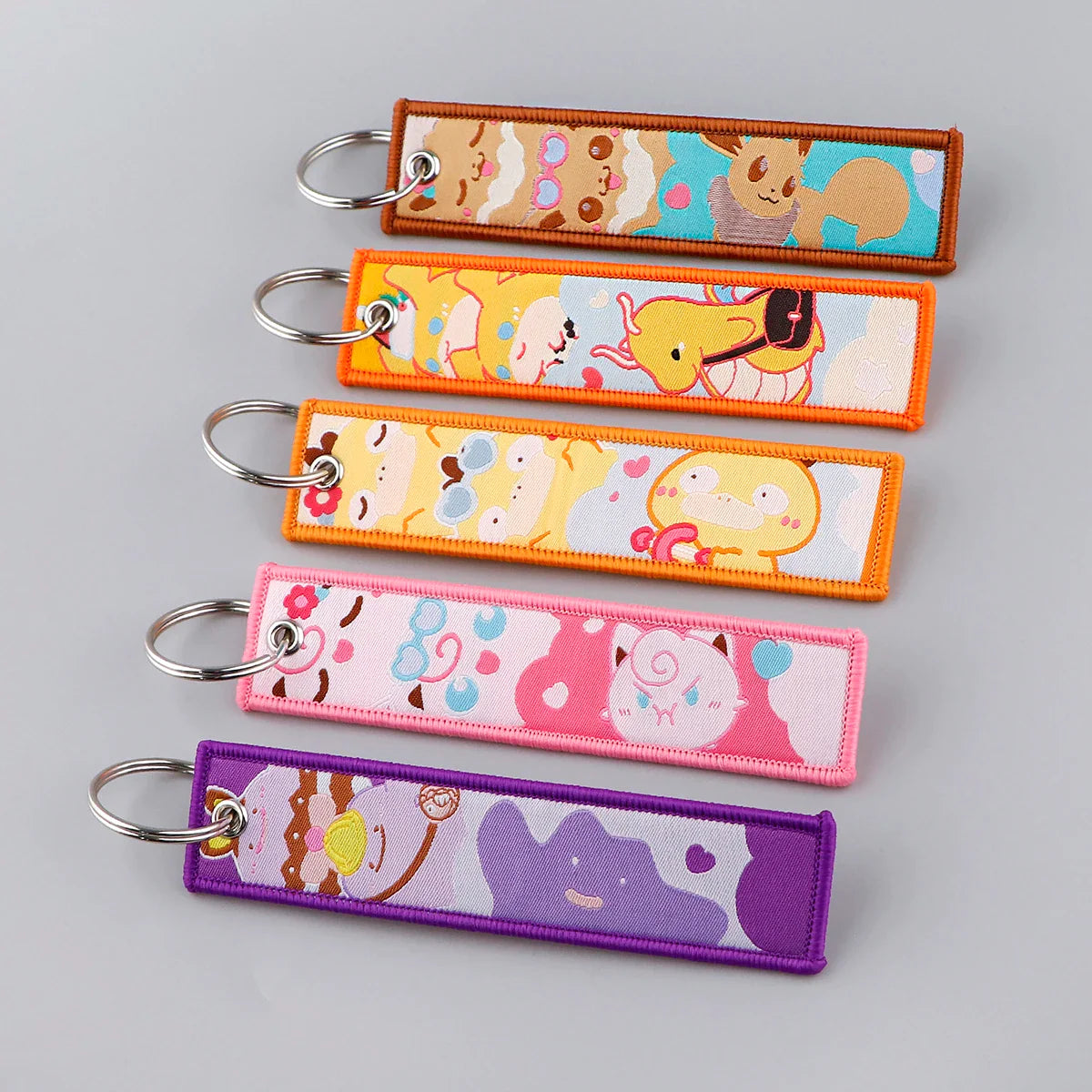 Pokémon Embroidered Keychains