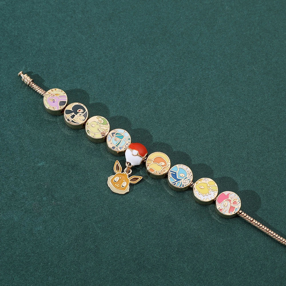 Pokemon Eevee Evolution Charm Bracelet