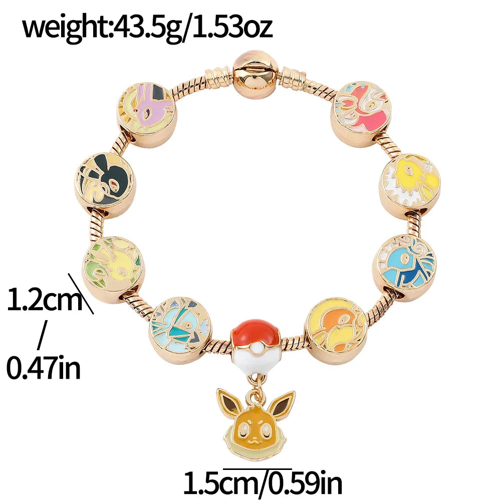Pokemon Eevee Evolution Charm Bracelet